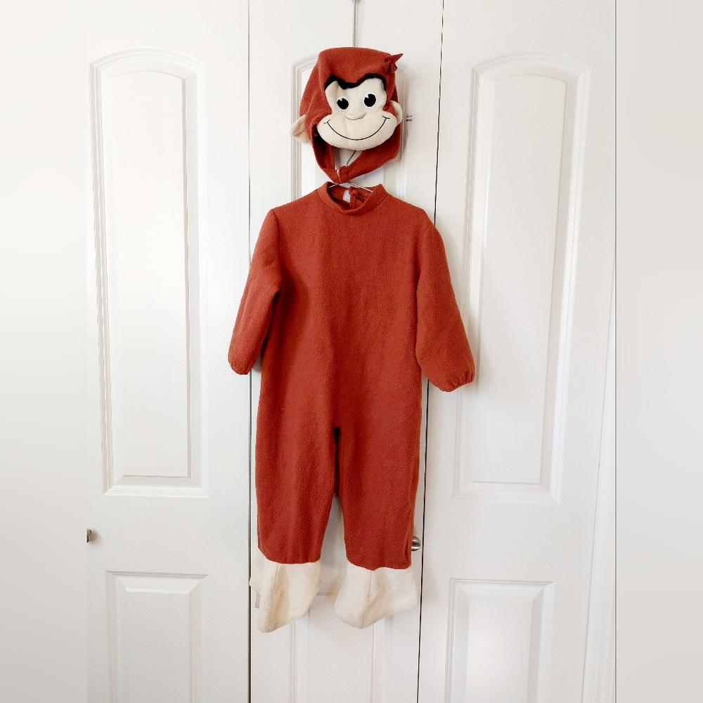 2pc Curious George Monkey Costume Halloween‎ 3T